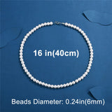 Artificial White Pearl Necklace – Stylish Choker for Men & Women