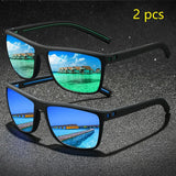 Vintage Check Pattern Polarized Sunglasses – Stylish UV400 Eyewear for Men & Women