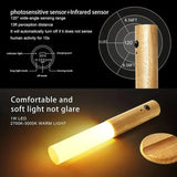 Lámpara de noche con sensor de movimiento LED inteligente: lámpara de pared y armario recargable