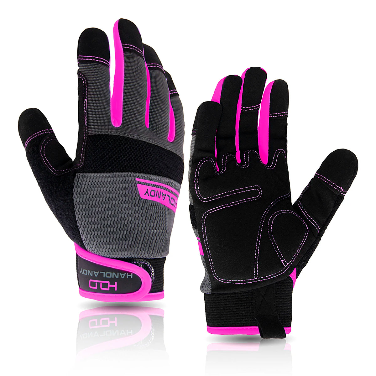 Breathable Women’s Work Gloves – Touch Screen, Flexible & Padded for Yard & Mechanic Tasks