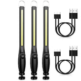 Luz de trabajo magnética ultrabrillante: linterna LED recargable por USB para reparación de automóviles, acampada y uso de emergencia