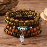 Pulsera unisex de cuero con cierre de aleación de zinc: pulsera de cadena ajustable, informal y deportiva
