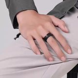 Demon Eye Spinner Ring - Stainless Steel Anxiety Relief Fidget Ring for Men & Women