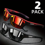 2 Pairs Polarized Wraparound Sunglasses – Ultimate Eye Protection for Outdoor Adventures