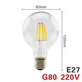 Vintage LED Edison Bulb – E14 & E27 | 2W-8W | 220V | Warm White Filament Light