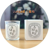 Vela perfumada romántica: elegante vela de cristal transparente para bodas y regalos