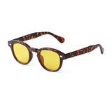 Vintage Shell Round Sunglasses – Retro Fashion Shades for Men & Women (UV400 Protection)