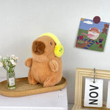 Capybara Plush Toy with Hoodie & Wings - Cute Stuffed Animal Keychain Gift