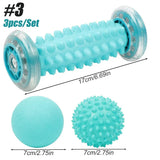 Spiky Massage Ball & Foot Roller Set - Deep Tissue Therapy for Plantar Fasciitis & Muscle Pain