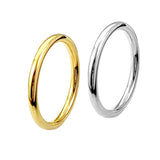 Minimalist Thin Stainless Steel Rings – Stackable Gold & Silver Bands for Women & Men