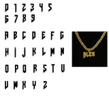 Custom Name Pendant Necklace – Personalized Stainless Steel Jewelry for Men