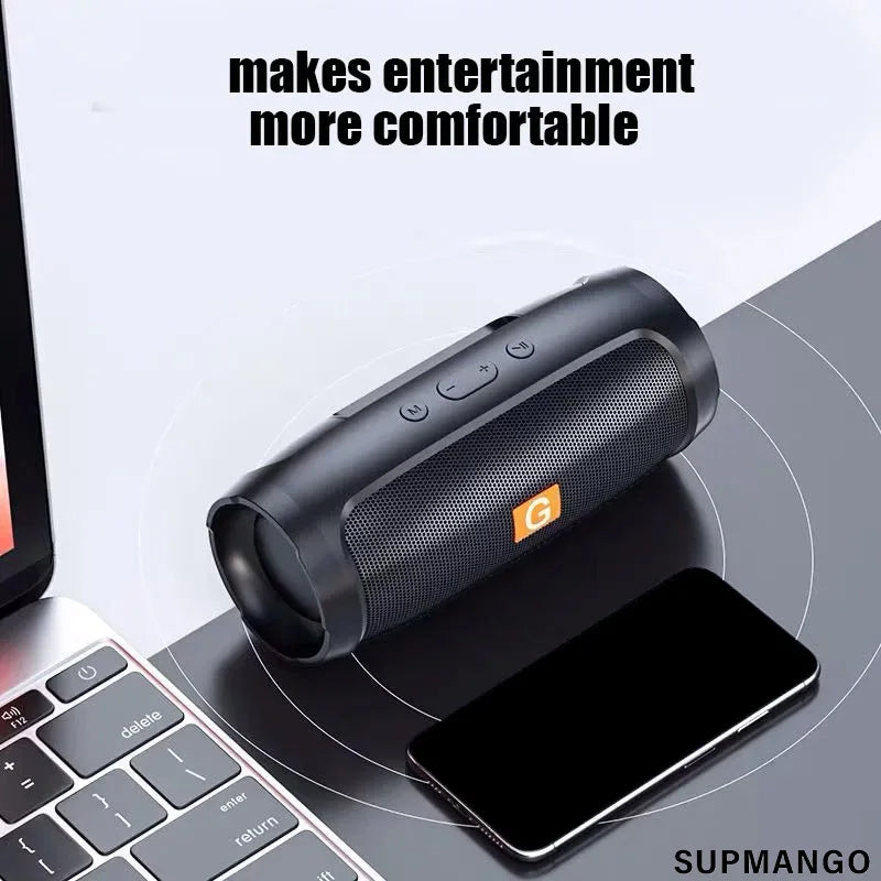 Potente altavoz Bluetooth con dos altavoces: inalámbrico, sonido envolvente 3D, radio FM y llamadas manos libres