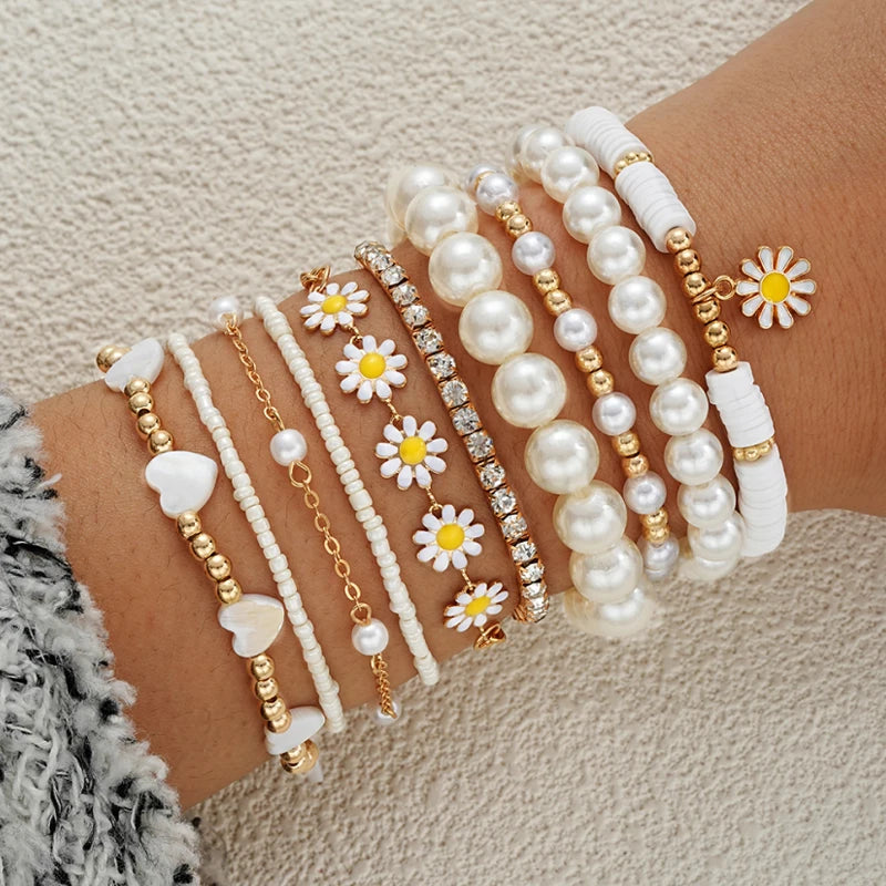 Trendy Star Charm Beaded Bracelet for Women – Stylish Fitness & Sleep Tracker Accessory