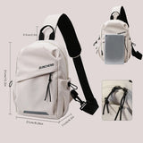Unisex Nylon Bucket Bag – Lightweight Casual Shoulder Crossbody with Zipper Closure