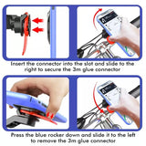 Universal Motorcycle and Bicycle Phone Holder – Shockproof, Anti-Shake, Adjustable Mount for Smartphones (4.7-7.2 inches)
