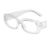 Retro Rectangle Sunglasses for Women – UV400 Vintage Fashion Eyewear with Anti-Glare Lenses