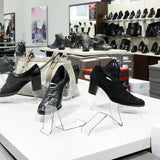 Acrylic Shoe Display Stand – Clear Sneaker & Sandal Rack for Retail Shops and Shopping Malls