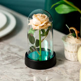 Romantic LED Rose Glass Lamp for Wedding and Home Decoration