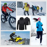 USB Heated Jacket for Men & Women - 21-Zone Heating for Winter Sports