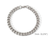 Stainless Steel Link Chain Bracelet for Men – Classic Fashion Accessory