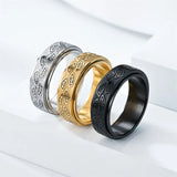 Demon Eye Spinner Ring - Stainless Steel Anxiety Relief Fidget Ring for Men & Women