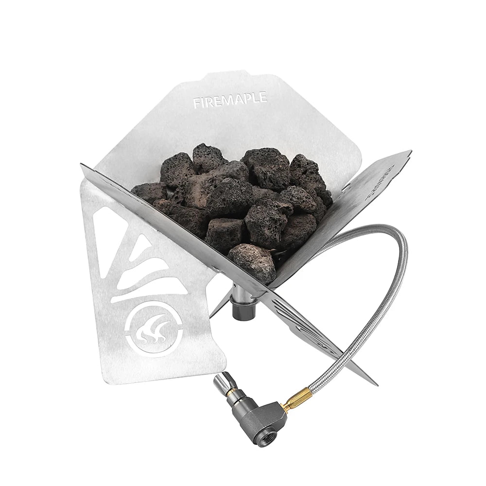 Portable Gas Fire Pit – Windproof Outdoor Heater for Camping with 3753BTU Output
