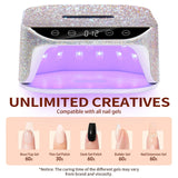 Cordless Rechargeable UV LED Nail Lamp with 36 Beads for Gel Polish Drying