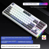 Wireless Mechanical Keyboard – Hot-Swappable, RGB Backlit, Compact 87-Key Bluetooth Keyboard