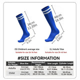 Calcetines de fútbol de compresión elásticos: calcetines deportivos transpirables hasta la rodilla para hombres, mujeres y niños