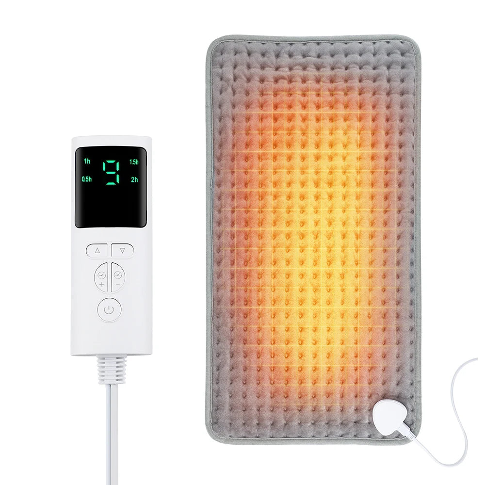 Soft Electric Heating Pad for Body, Back, and Legs with Adjustable Temperature