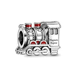 Sterling Silver Nugget Beads with Zircon for 3mm Charm Bracelets