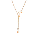 Trendy Moon Pendant Necklace for Women – Zinc Alloy Fashion Jewelry