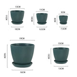 Modern Resin Flower Pot for Indoor Plants and Desk Décor