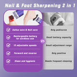 Professional Electric Callus Remover – USB Rechargeable with 60 Replacement Sandpaper Trays
