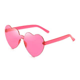 Heart-Shaped Sunglasses – UV400 Protection in Trendy Jelly Colors