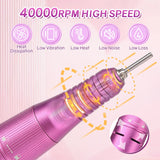 Rechargeable 40000RPM Electric Nail Drill Machine for Acrylic and Gel Nails
