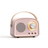 Portable Retro Bluetooth Speaker with Subwoofer, FM Radio & Hands-Free Calling