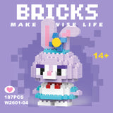 Disney & Sanrio Character Building Blocks Set - 108 Style Stitch & Hello Kitty Collection