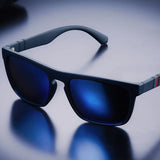 Gafas de sol polarizadas cuadradas vintage: gafas retro con protección UV400 para hombres y mujeres