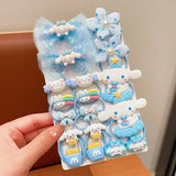 Sanrio Hair Accessories Set - 18pcs Hello Kitty, Kuromi & My Melody Hair Ties for Girls