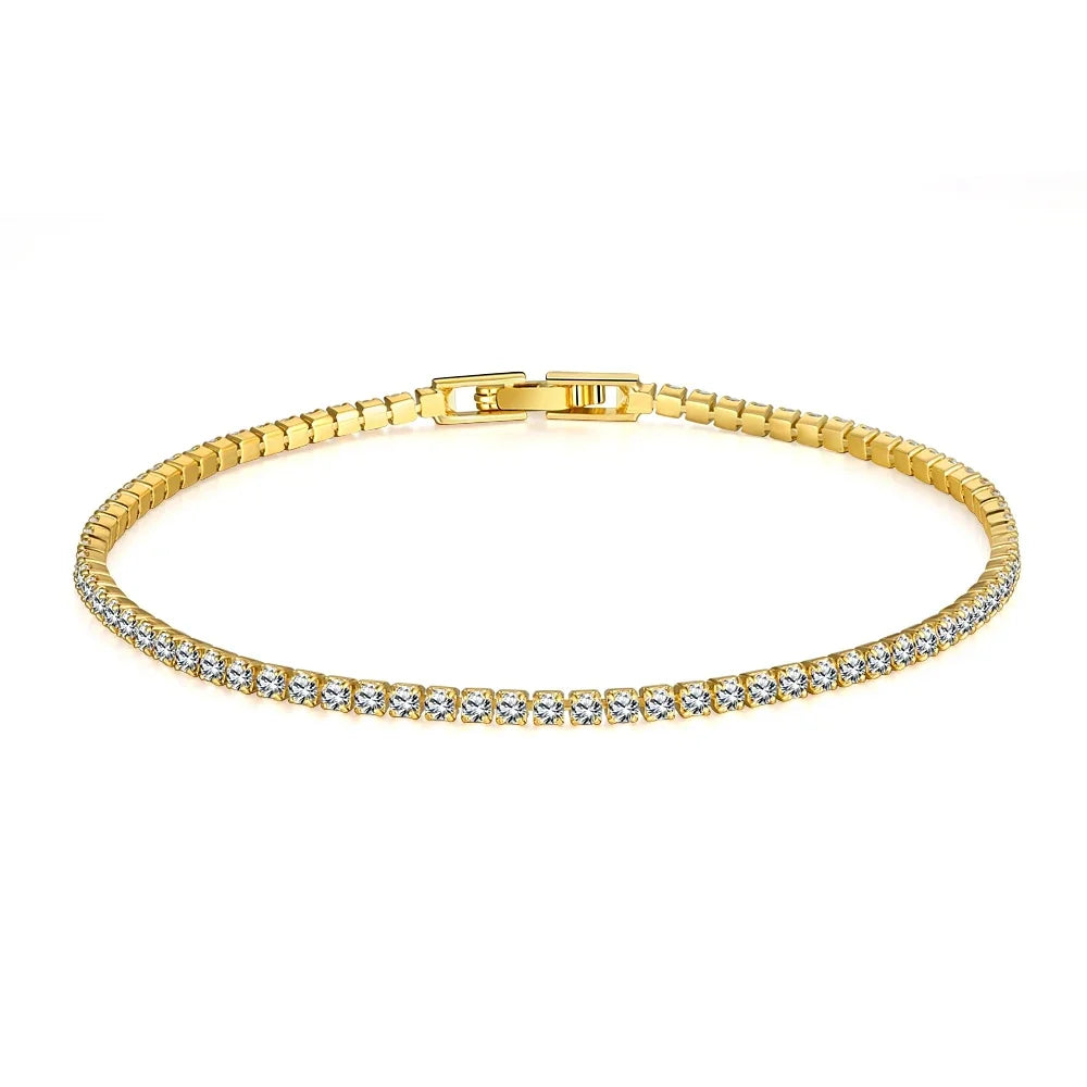 Elegante pulsera de plata de ley 925 con dije de circonita: brillo atemporal para cualquier ocasión