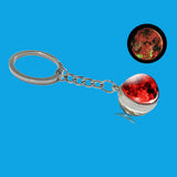 Luminous Galaxy Planet Keychain – Glow in the Dark Solar System Charm