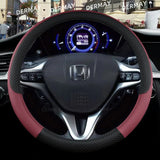 Funda de volante personalizada para Honda Civic 2004-2015: piel sintética de primera calidad, antideslizante, protege el volante original