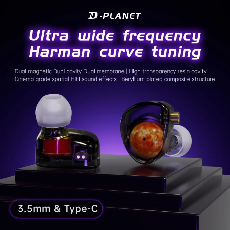 12MM Dynamic Driver Wired Earbuds with Detachable Cable - HiFi Stereo Sound