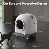 Automatic Self-Cleaning Cat Litter Box – 80L Smart App-Controlled Multi-Cat Toilet