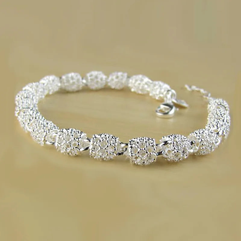 925 Sterling Silver Charm Bracelet – Elegant & Timeless Jewelry for Women