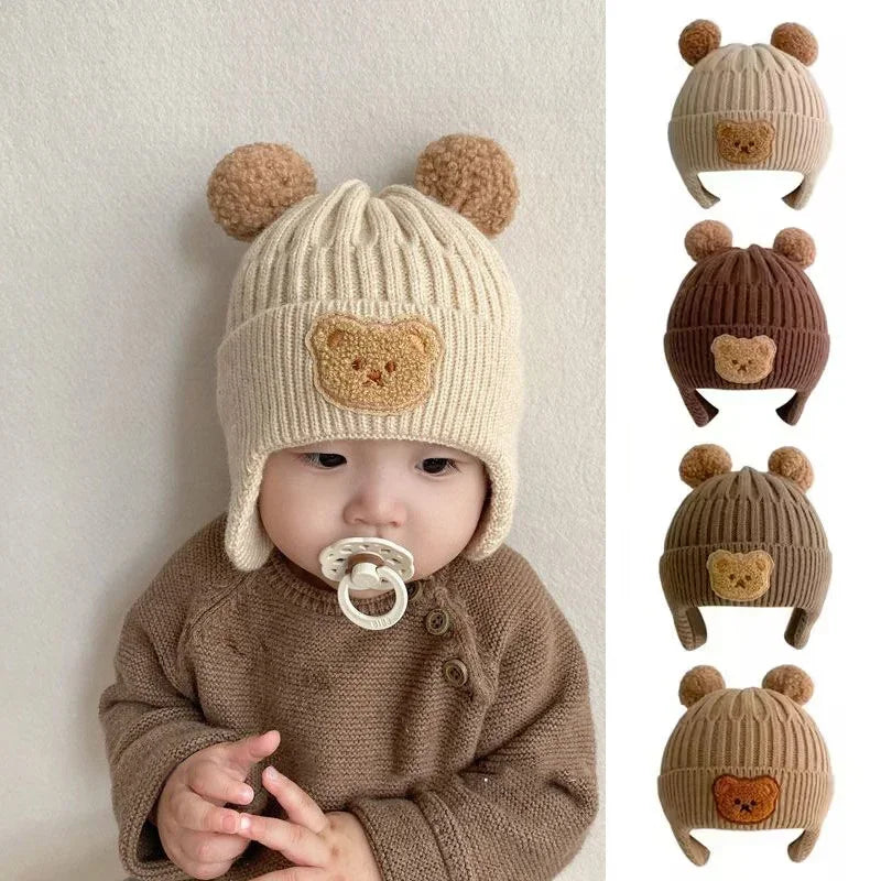 Soft Acrylic Winter Baby Hat for Ages 6 Months to 3 Years