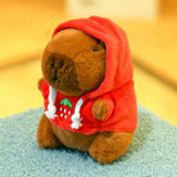 Capybara Plush Toy with Hoodie & Wings - Cute Stuffed Animal Keychain Gift
