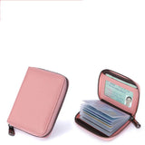 RFID Blocking Leather Wallet – Stylish Credit Card Holder with 20 Slots for Men
