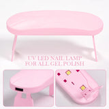 Mini Portable UV LED Nail Lamp – 6W Compact Gel Nail Dryer with USB Cable